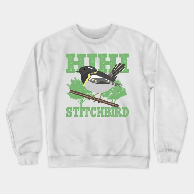 Hihi Stitchbird Crewneck Sweatshirt by mailboxdisco